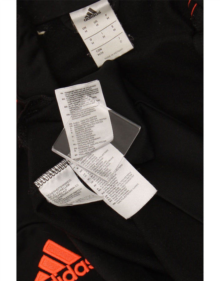 Giacca da tuta da uomo ADIDAS, poliestere color block medio nero