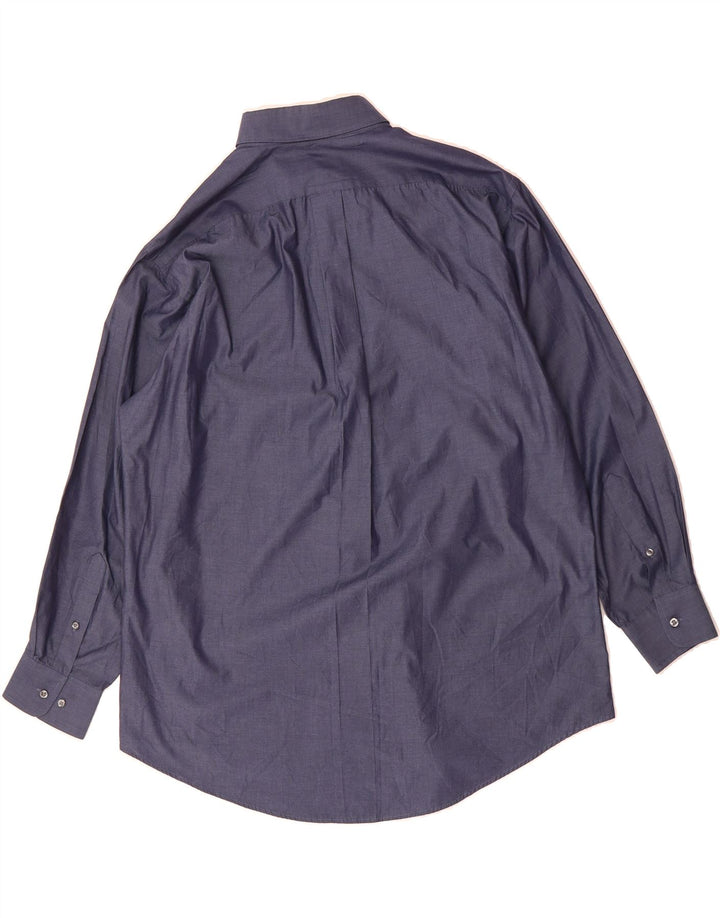 DOCKERS Mens Shirt Size 16 1/2 Large Navy Blue Vintage Dockers and Second-Hand Dockers from Messina Hembry 