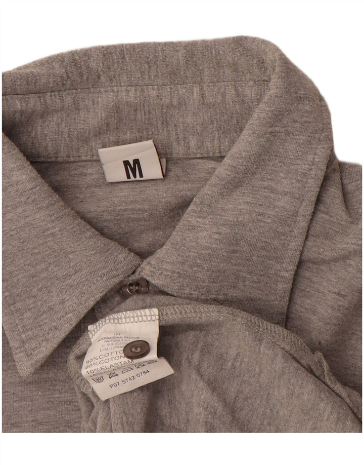 Polo grafica da uomo di Bikkembergs in cotone color block grigio medio