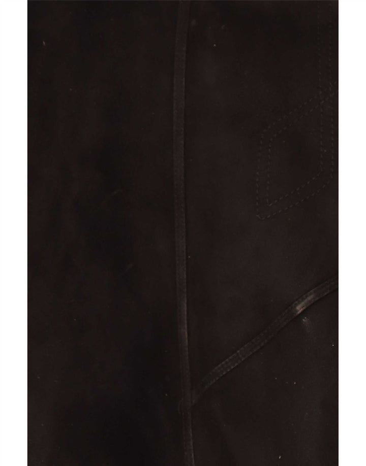 Cappotto Shearling Donna Muflone IT 48 XL Pelle Nera