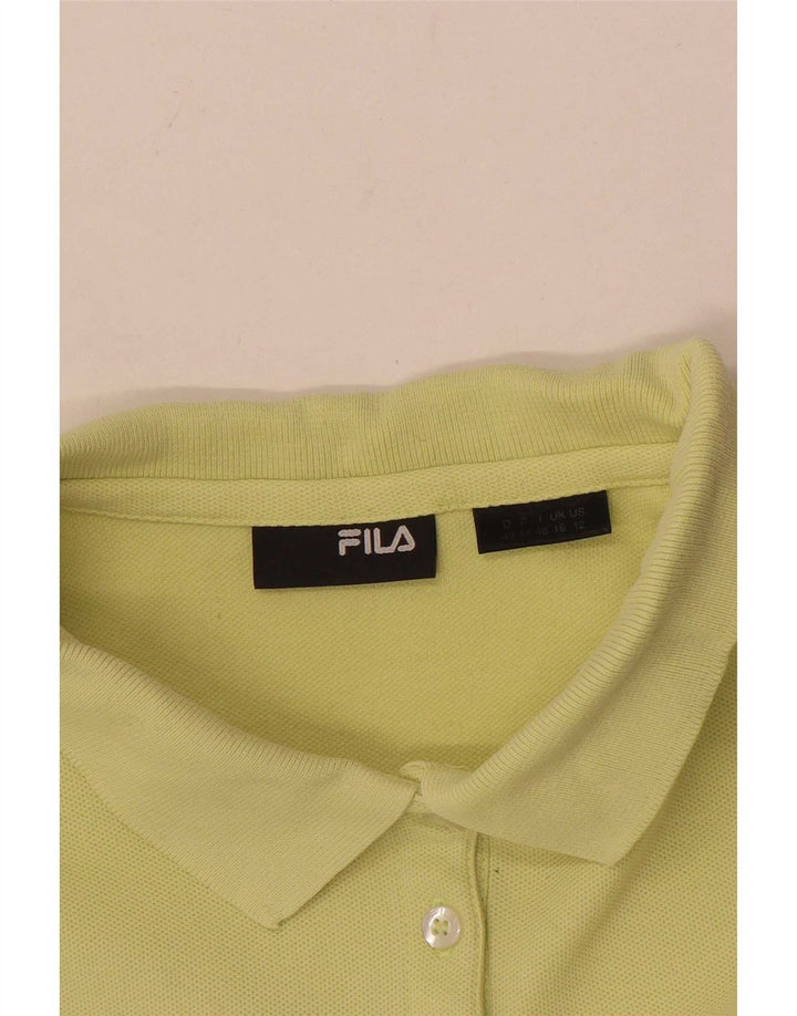 Polo da donna Fila UK 16 grande gialla