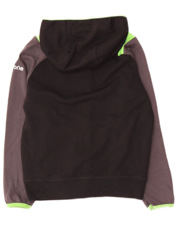 Felpa con cappuccio e zip Canterbury Boys Ireland, 7-8 anni, color block nero