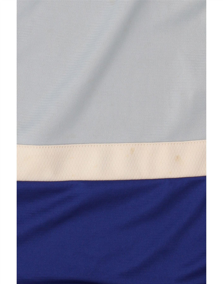 T-shirt Nike da uomo Dri Fit Top XL blu poliestere color block