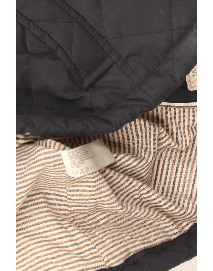Giacca trapuntata da donna Fat Face UK 12 poliestere medio blu navy