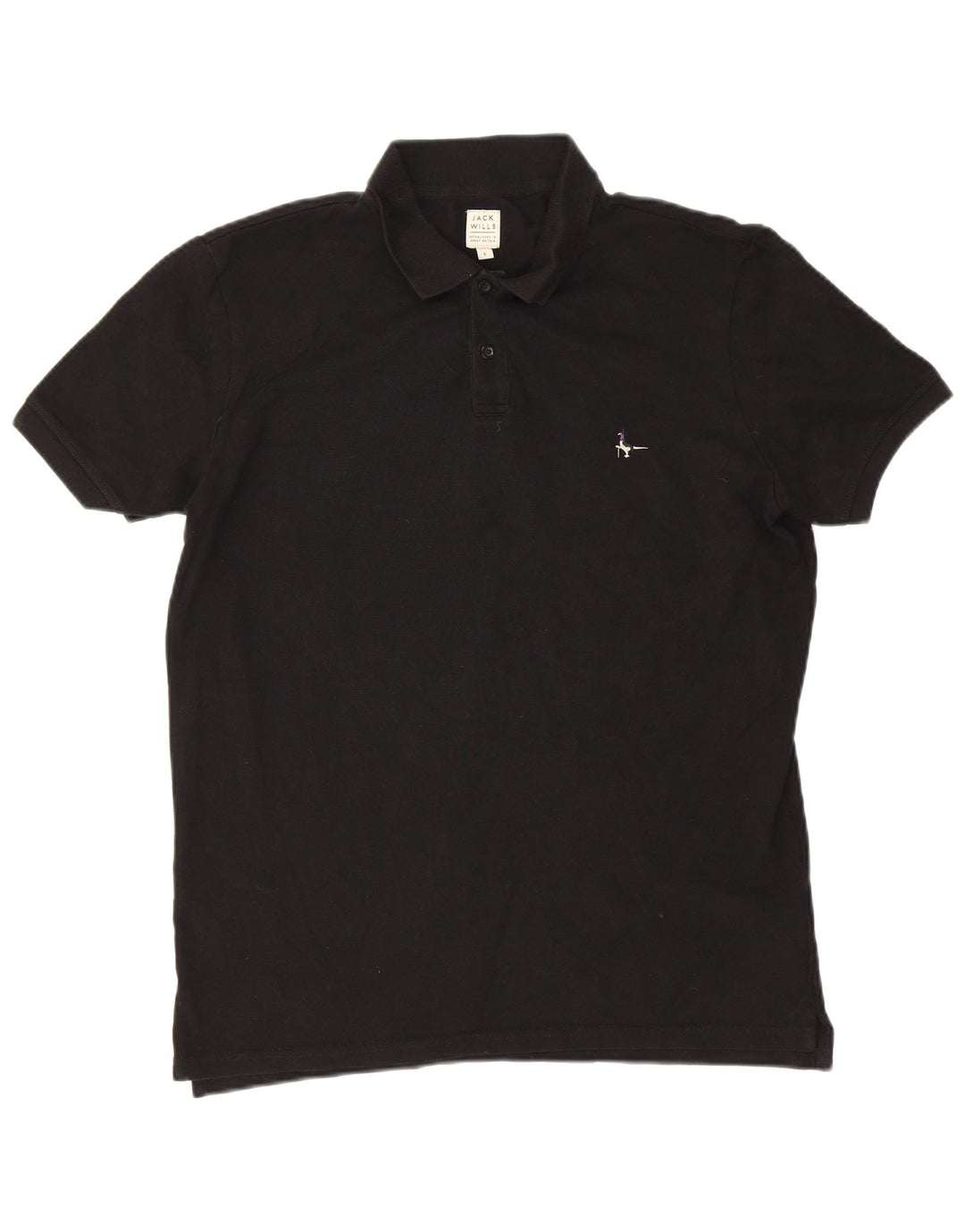 Polo da uomo Jack Wills grande in cotone nero