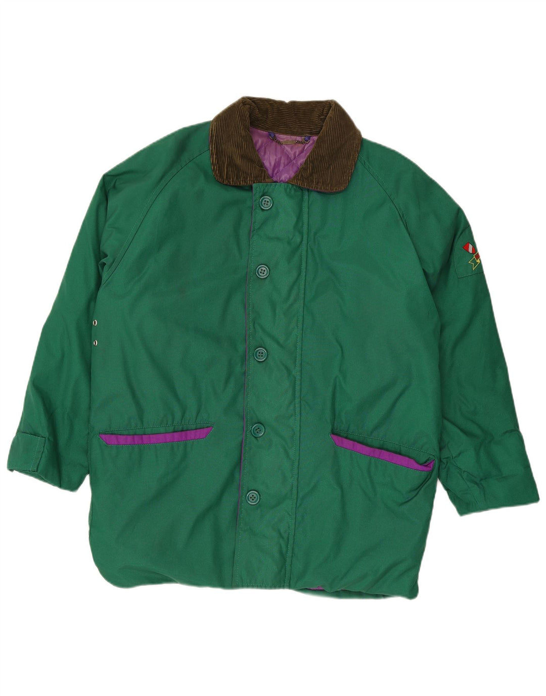 CARRERA Mens Loose Fit Windbreaker Jacket UK 38 Medium Green Polyamide