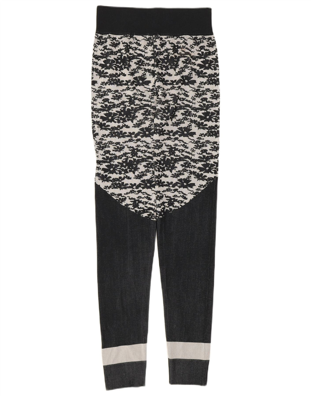Leggings Adidas Stella McCartney da donna UK 8 piccolo poliestere floreale grigio