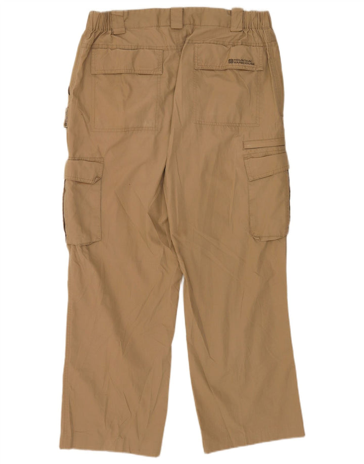 Pantaloni cargo dritti da uomo Mountain Warehouse W34 L26 Poliestere beige