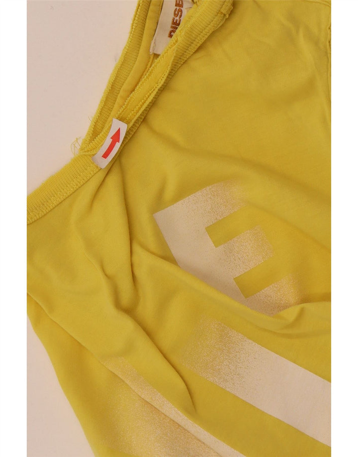 T-shirt grafica da uomo Diesel Top piccola gialla