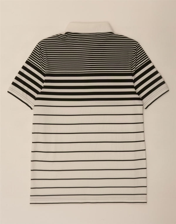 Penguin Polo da uomo slim fit Heritage in cotone a righe bianche medie