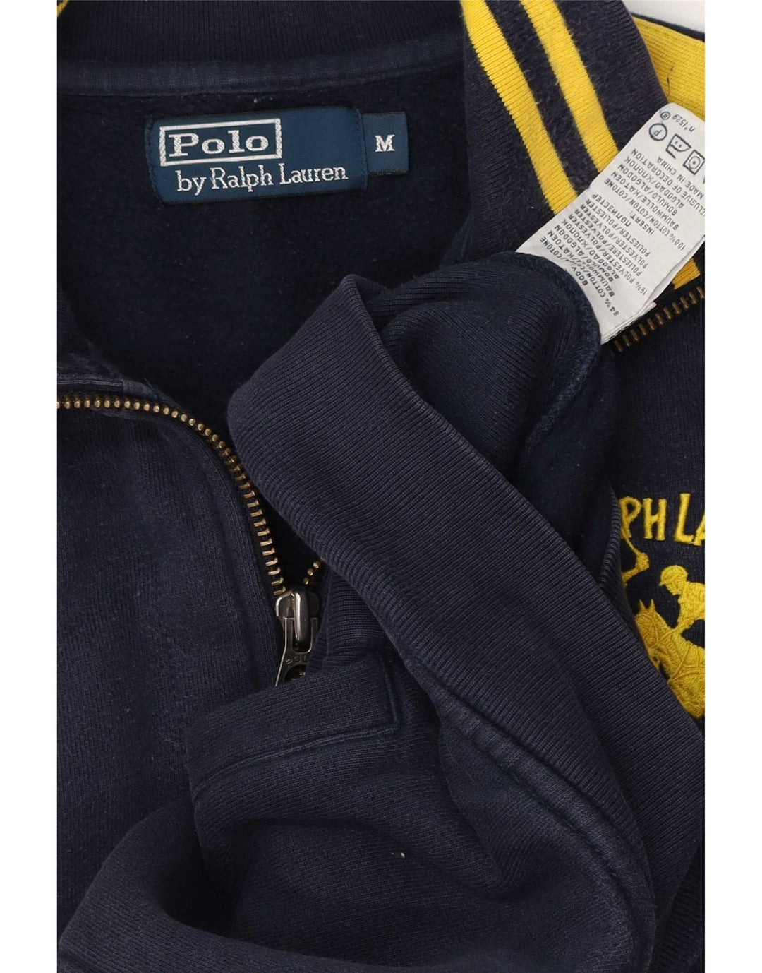 Polo Ralph Lauren Giacca da uomo della tuta da ginnastica color block medio blu navy