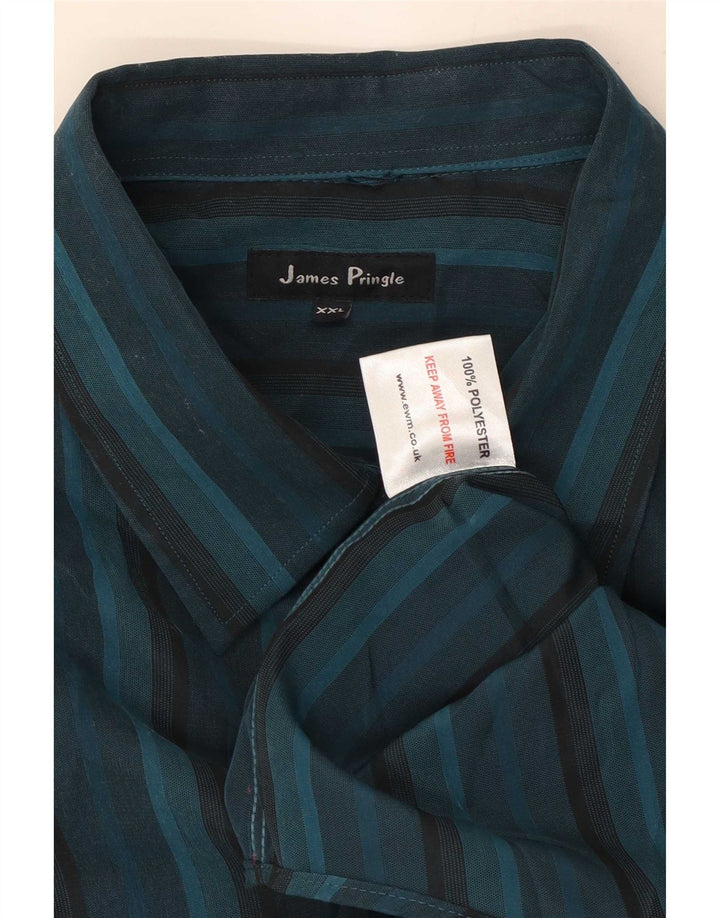 Camicia da uomo James Pringle 2XL Poliestere blu