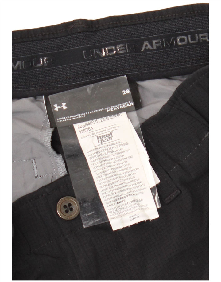 Pantaloncini chino da uomo UNDER ARMOUR Heat Gear W28 piccoli in poliestere nero