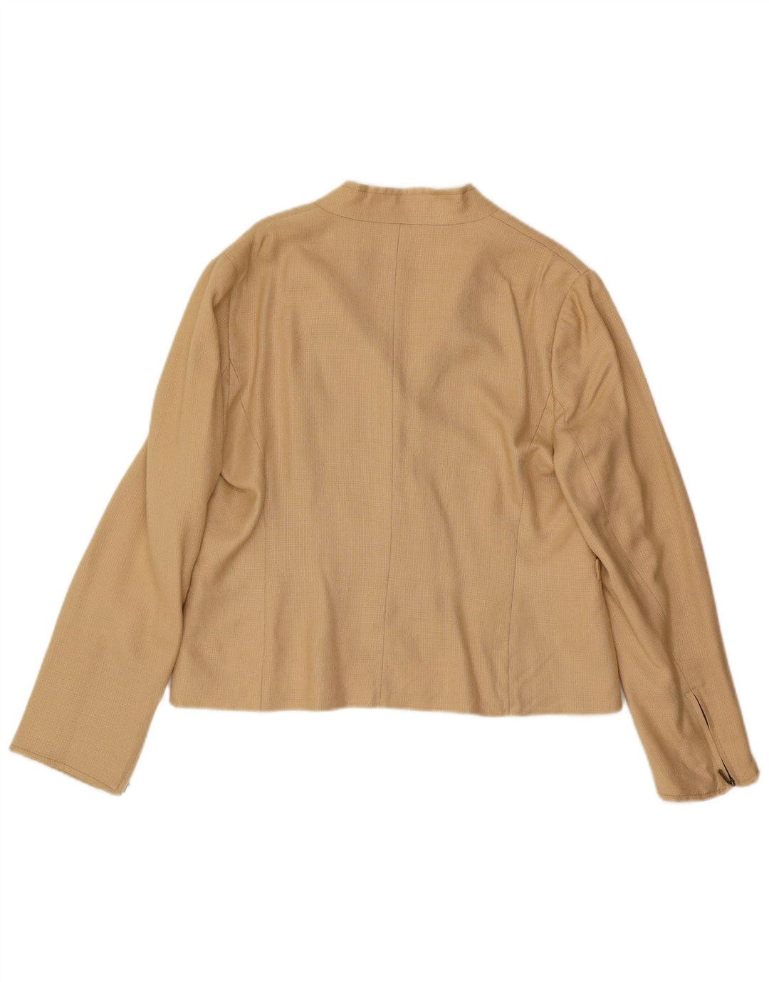 ZARA Womens Blazer Jacket EU 44 XL Beige Rayon
