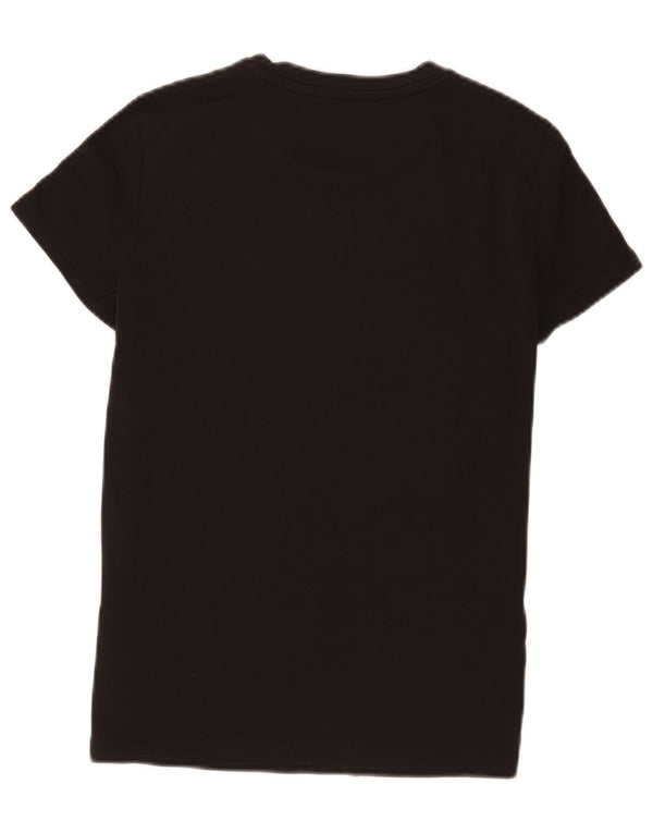 T-shirt regolare da donna Adidas UK 12/14 Medium Black Cotton Sports