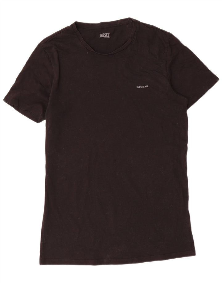 T-shirt da uomo Diesel Top grande in cotone nero