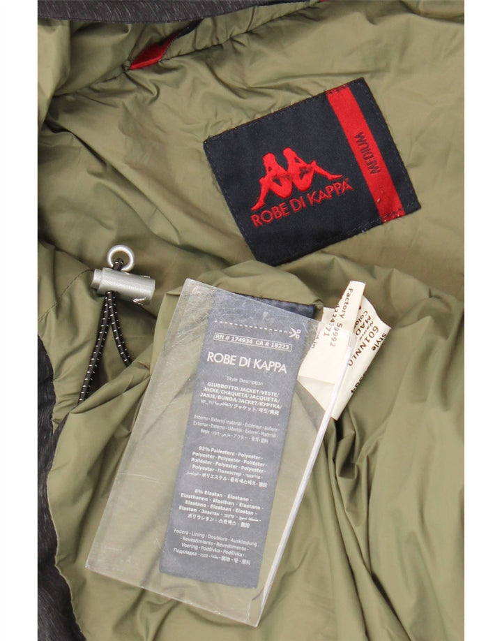 Giacca anorak imbottita con cappuccio da uomo Kappa UK 38 Poliestere grigio medio