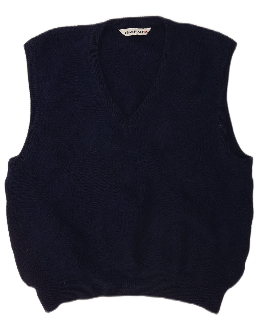 Canotta da uomo Frank Alexs, canotta media in lana blu navy