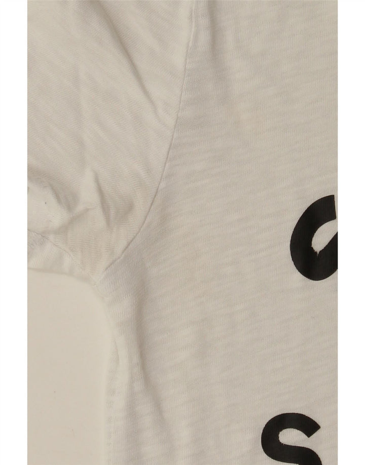 T-shirt grafica da uomo SUPERDRY Top in cotone bianco medio
