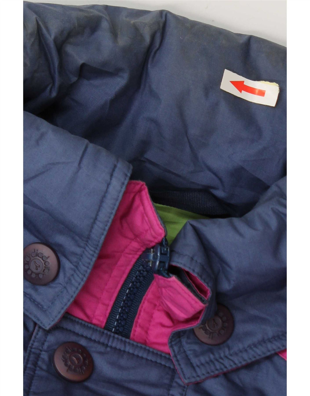 Giacca da sci con cappuccio da uomo Diadora UK 42 XL Blu Colourblock Poliestere