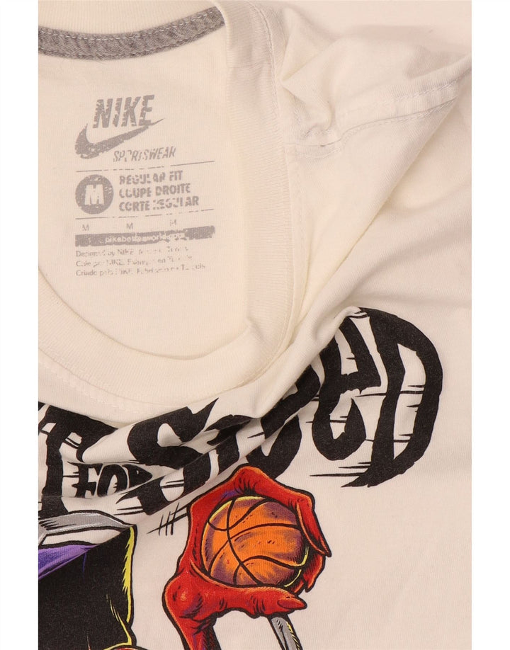 T-shirt grafica Nike da uomo con vestibilità regolare, colore bianco medio