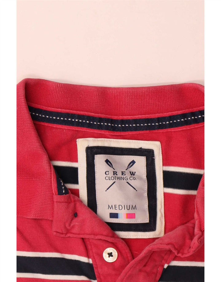 Crew Clothing Polo da uomo in cotone a righe rosse medie