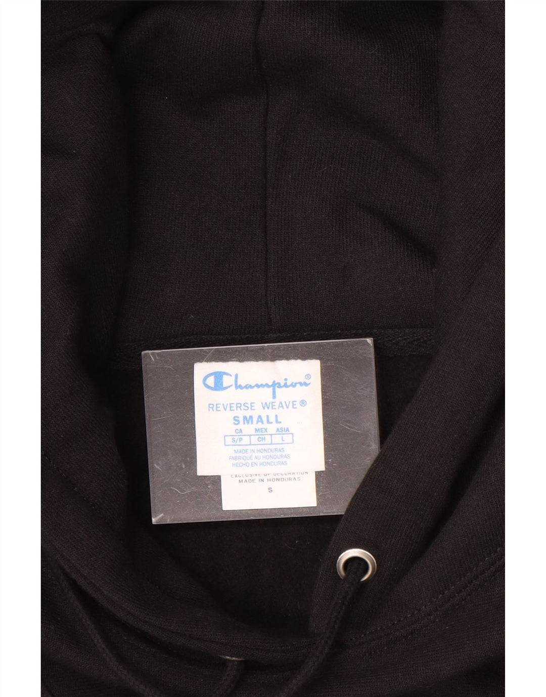 Maglione con cappuccio oversize con trama inversa da donna CHAMPION UK 10 piccolo nero