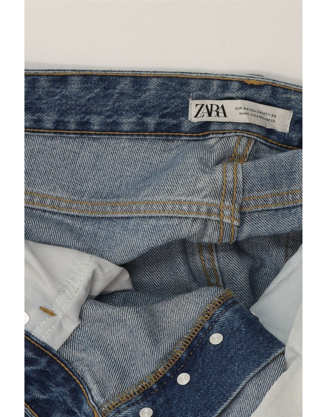 Jeans affusolati da uomo Zara EU 44 Large W34 L27 Blu