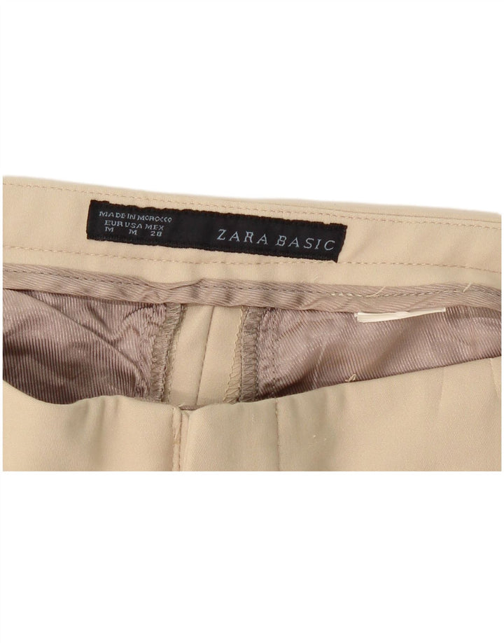 ZARA Womens Slim Chino Trousers Medium W28 L28 Beige