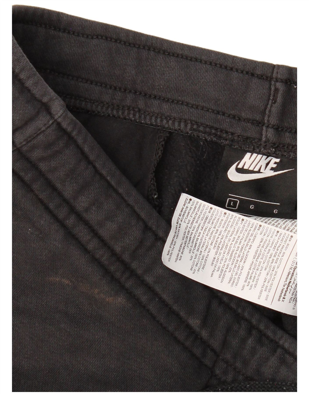 Pantaloni da tuta da uomo NIKE Joggers grandi in cotone nero