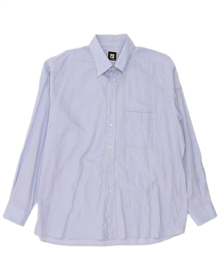 Camicia da uomo Roccobarocco taglia 45 18 2XL cotone blu