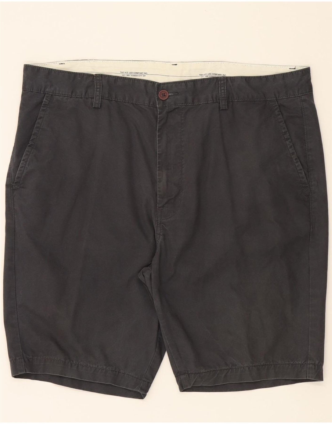LEE Mens Chino Shorts W38 XL Navy Blue Cotton Vintage Lee and Second-Hand Lee from Messina Hembry 