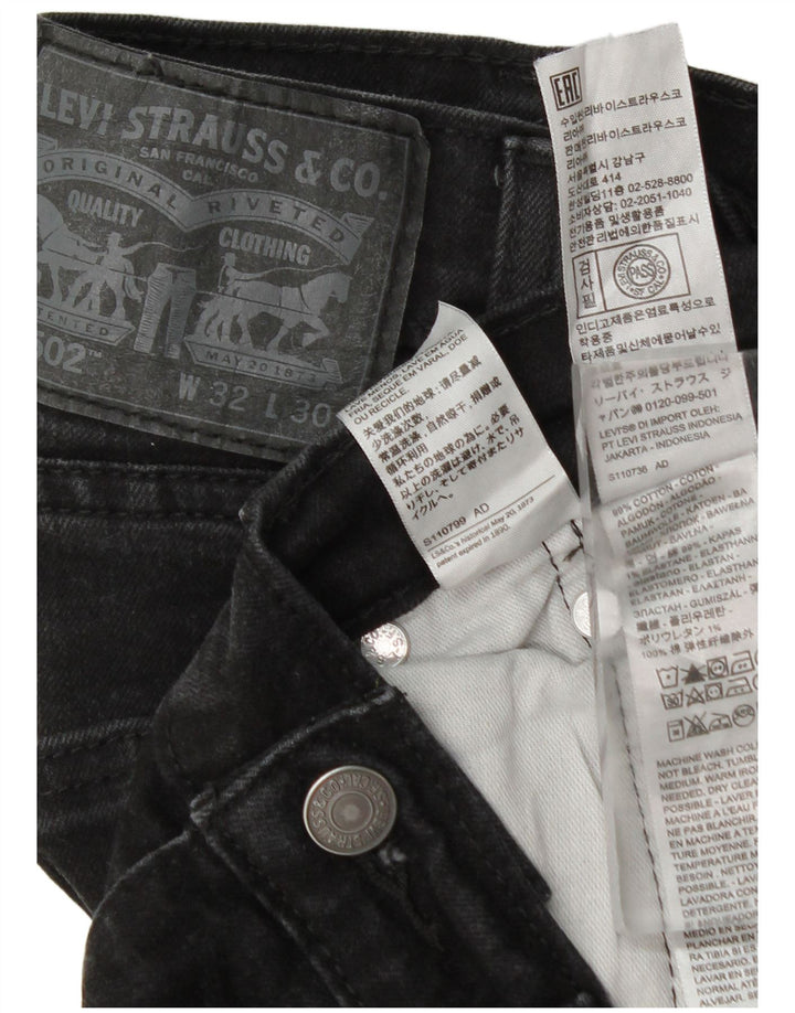 Levi's Uomo 502 Jeans affusolati W32 L30 Cotone grigio