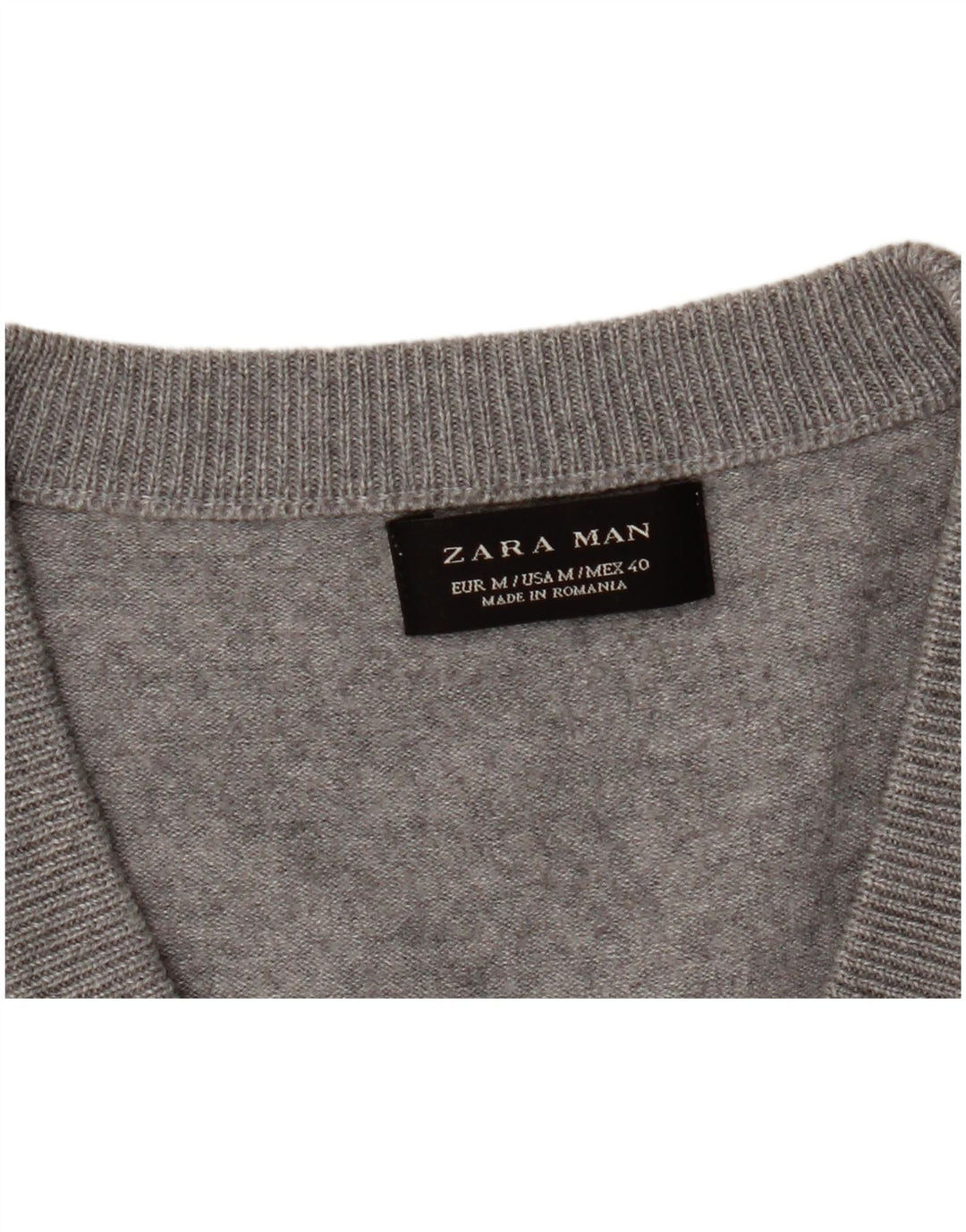 Maglione cardigan da uomo Zara grigio medio screziato