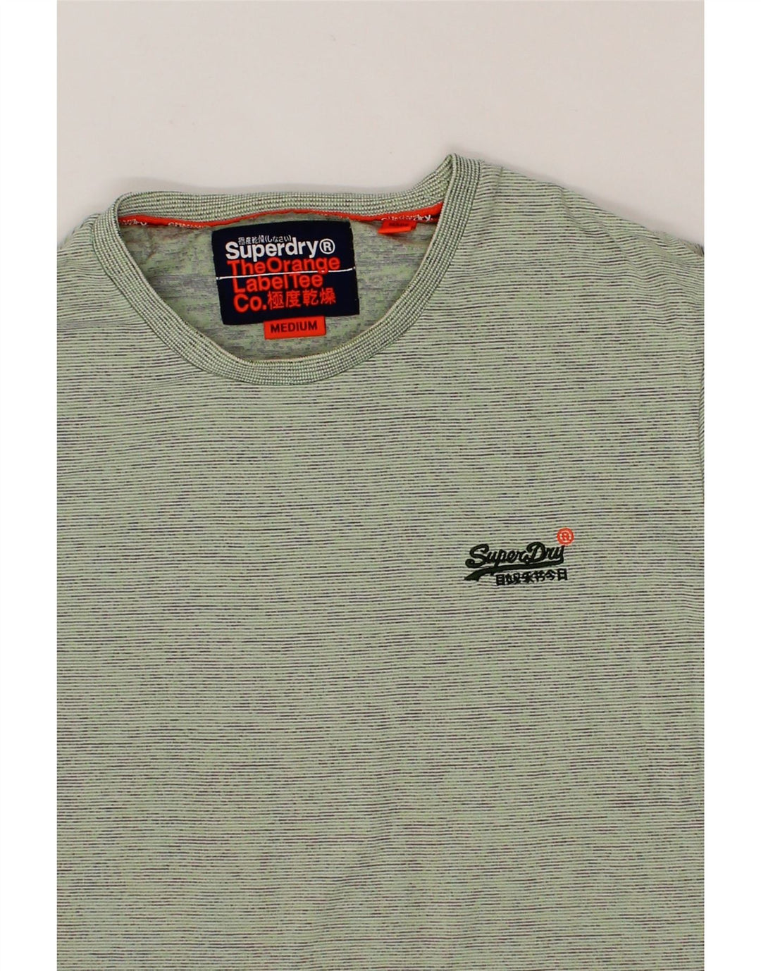 SUPERDRY Womens T-Shirt Top UK 14 Medium Green Cotton Vintage Superdry and Second-Hand Superdry from Messina Hembry 