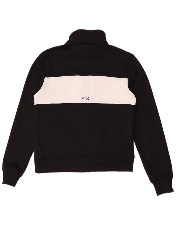 Giacca da ginnastica grafica da donna Fila UK 6 XS Black Colourblock