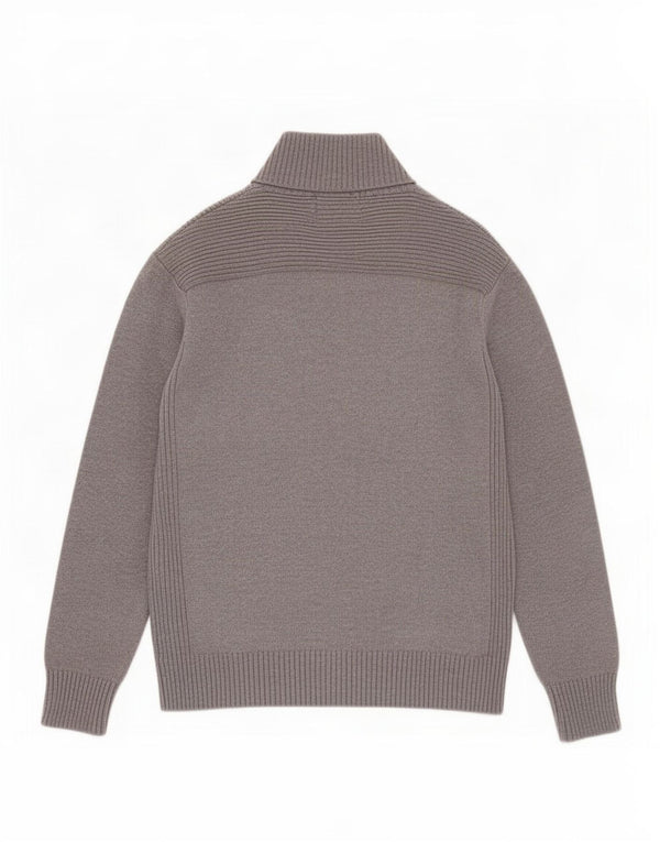 Maglione cardigan da uomo Jack & Jones grande cotone grigio