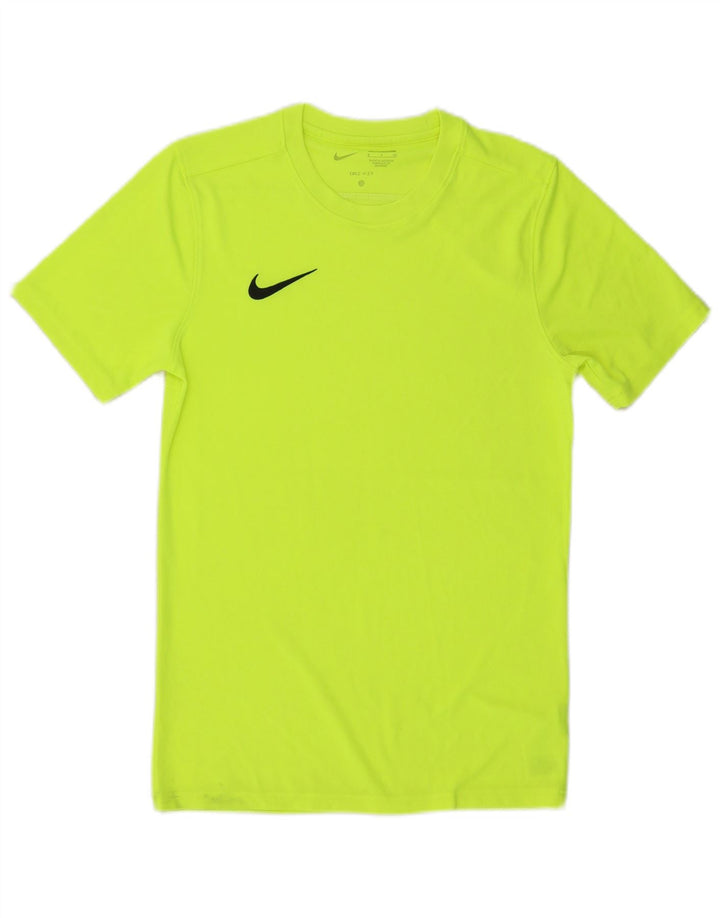 T-shirt Nike Dri Fit Slim da uomo, piccola, in poliestere verde