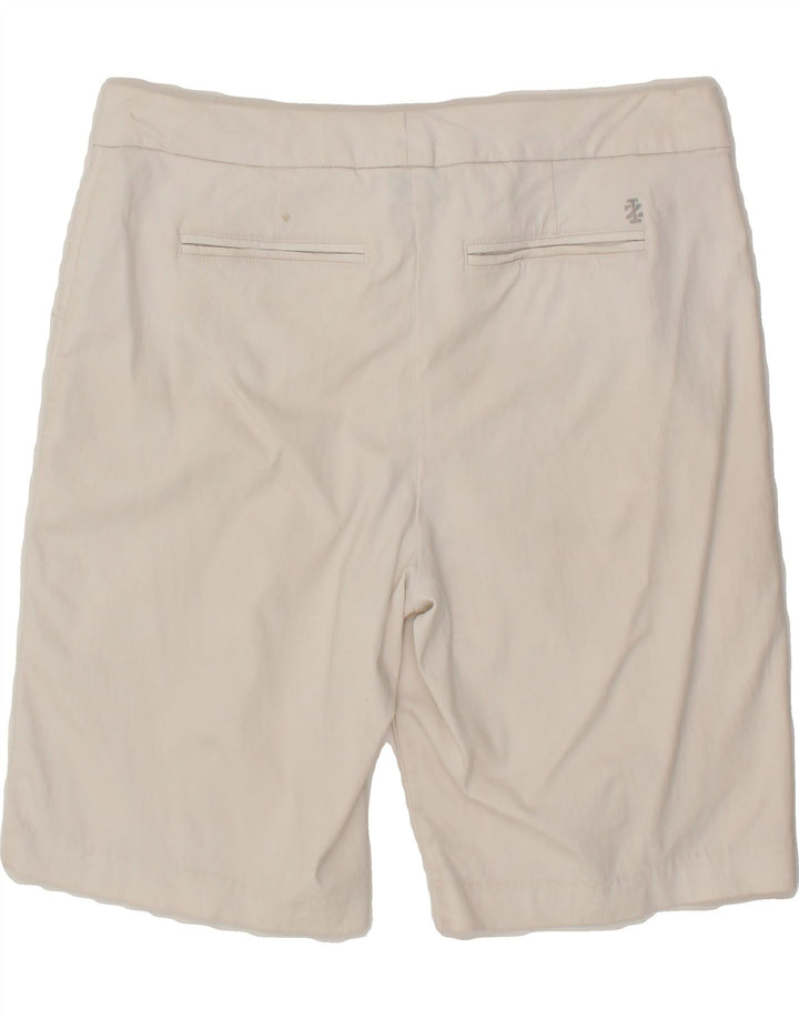 IZOD Womens Golf Chino Shorts US 12 Large W34  White Rayon Vintage Izod and Second-Hand Izod from Messina Hembry 