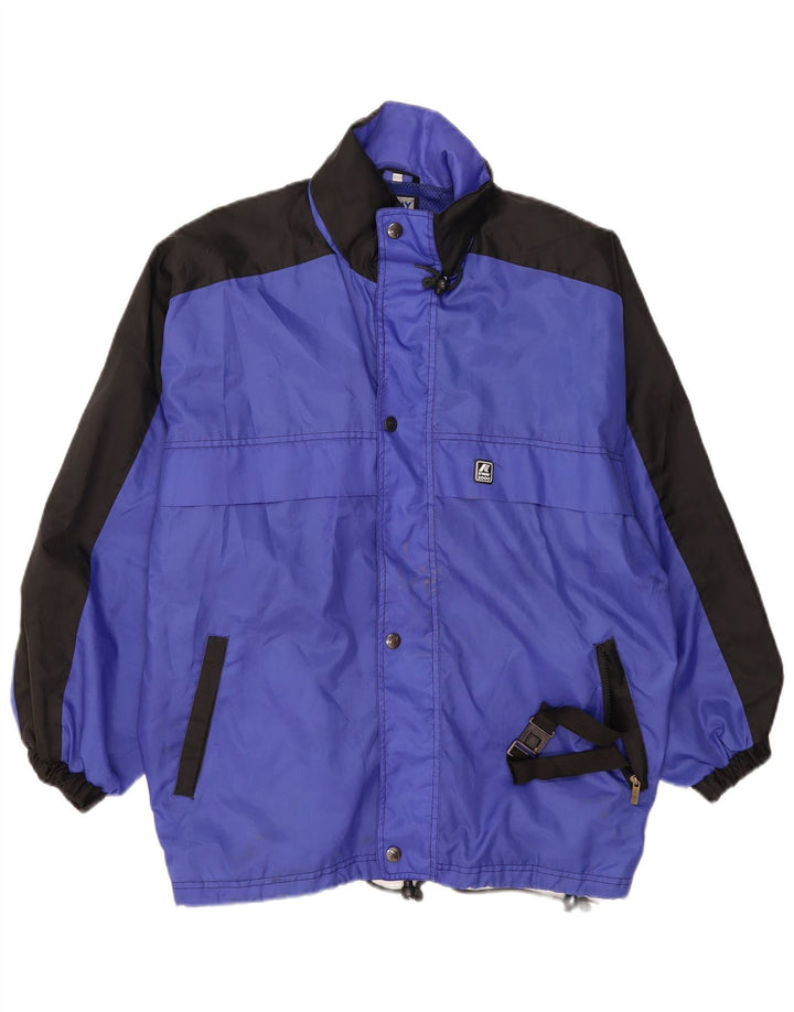 Giacca antipioggia da uomo K-Way Loose Fit UK 38 Poliammide color block blu medio