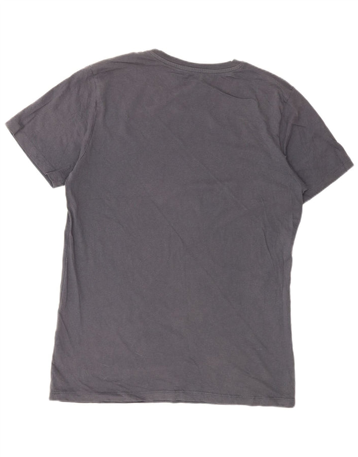 T-shirt grafica da uomo Jack & Jones Top in cotone grigio medio