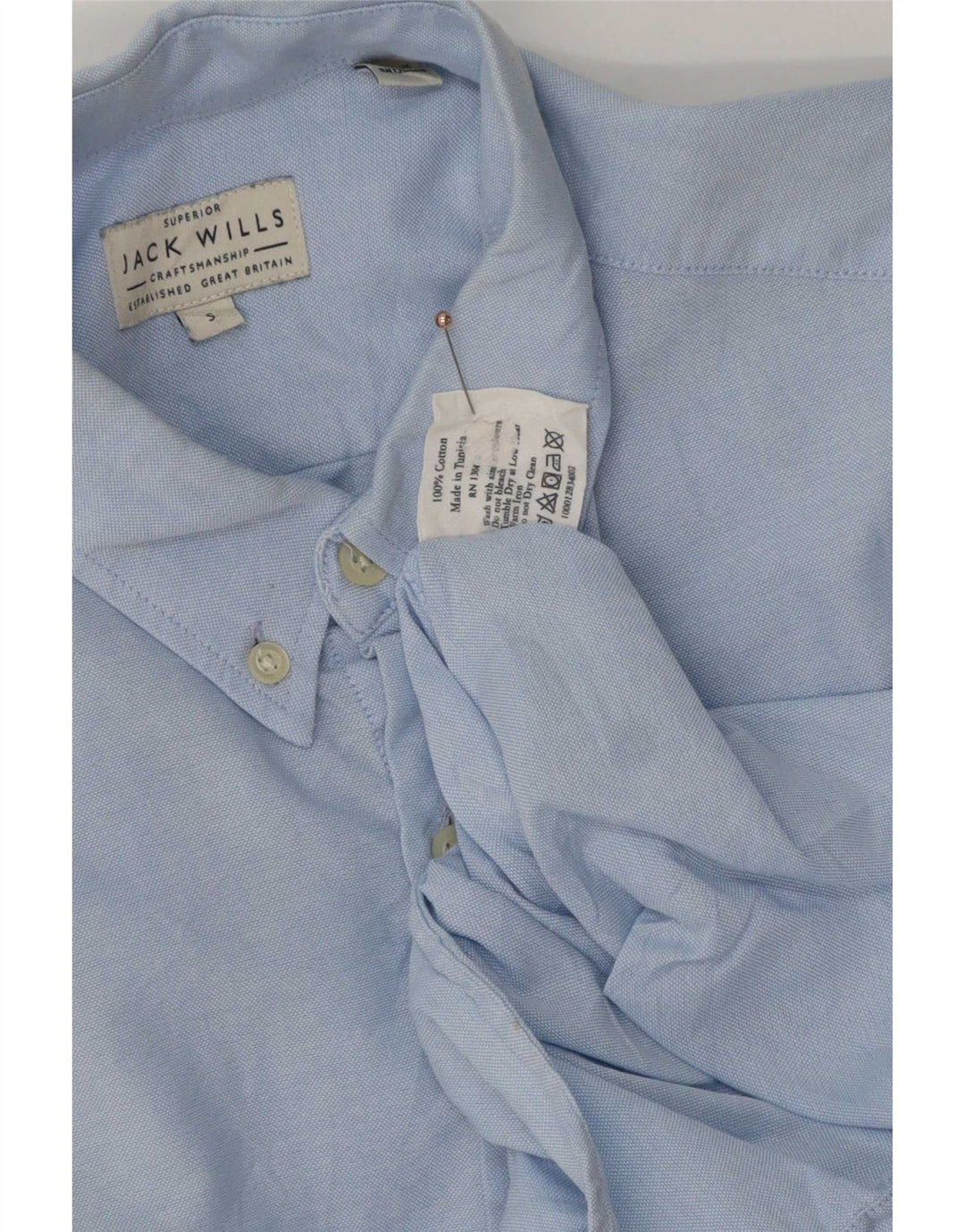 Camicia da uomo Jack Wills piccola in cotone blu