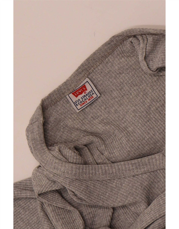 Levi's Uomo Top Manica Lunga Piccolo Cotone Grigio