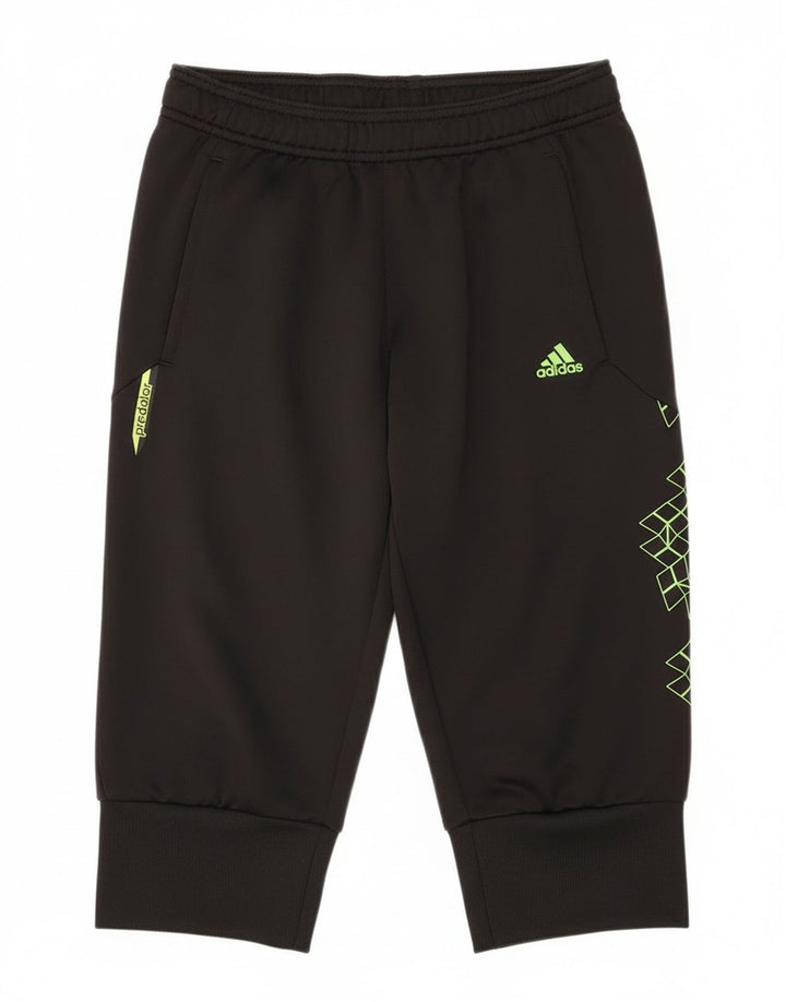 Pantaloncini sportivi Adidas Climalite Bermuda da uomo piccoli in poliestere nero