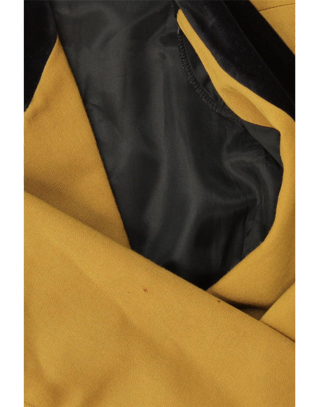 Cappotto doppiopetto vintage da donna IT 44 Lana color block color kaki medio