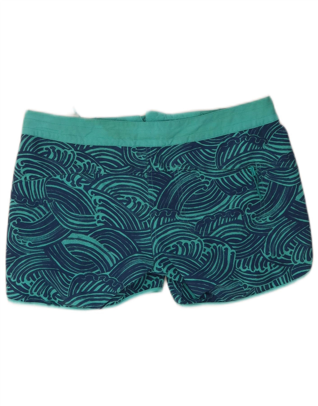 Pantaloncini da bagno Patagonia da donna con motivo astratto US 6 nylon blu medio