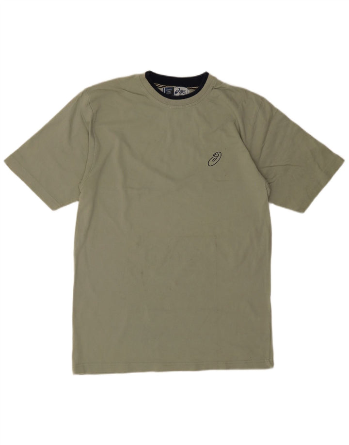 T-shirt da uomo Asics Top Large in cotone verde