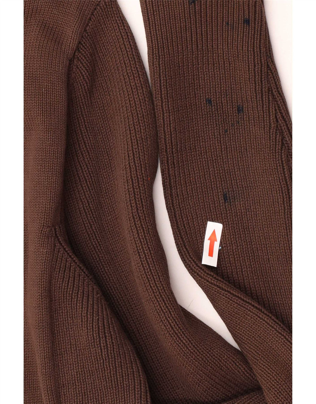 Maglione cardigan da uomo Zara grande in cotone marrone