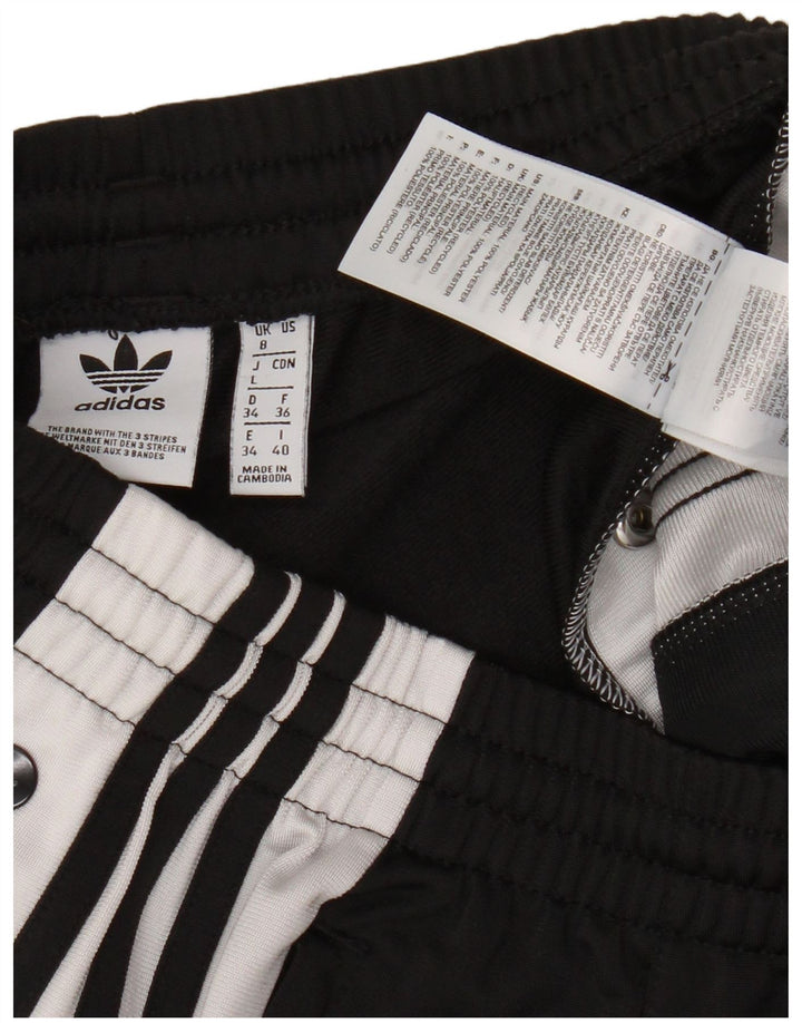 Pantaloni da tuta da donna Adidas UK 8 Small Nero Colourblock Poliestere