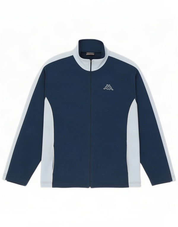 Giacca da tuta da uomo Kappa 2XL Poliestere a blocchi di colore blu navy